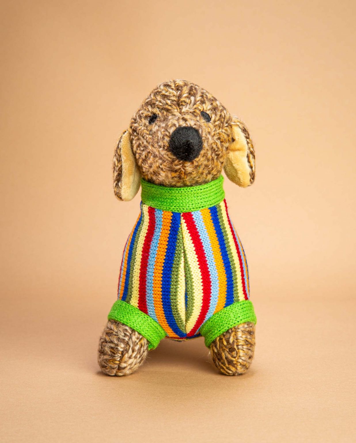 Knitted Sausage Dog soft toy gift - Send a Cuddly