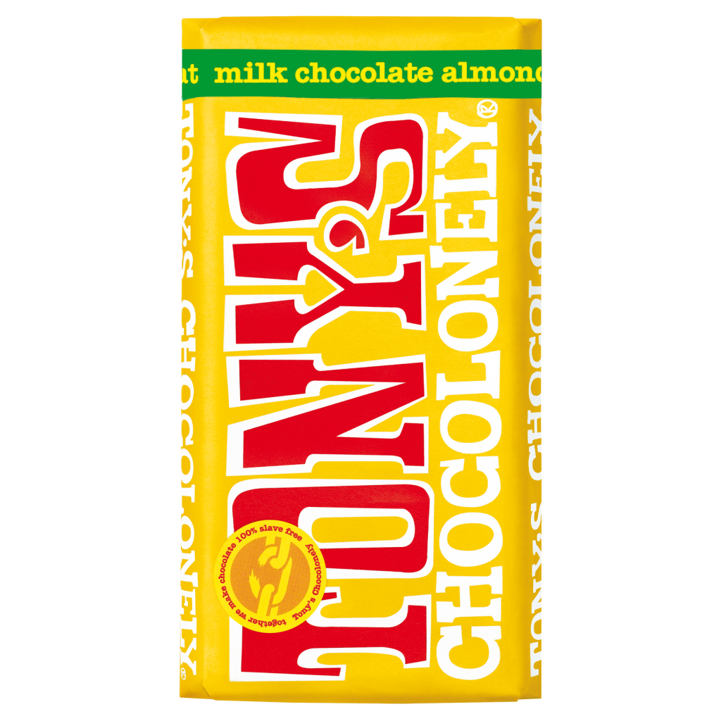Tony's Chocolonely milk honey almond nougat