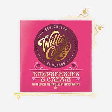 Raspberries and cream Chocolate