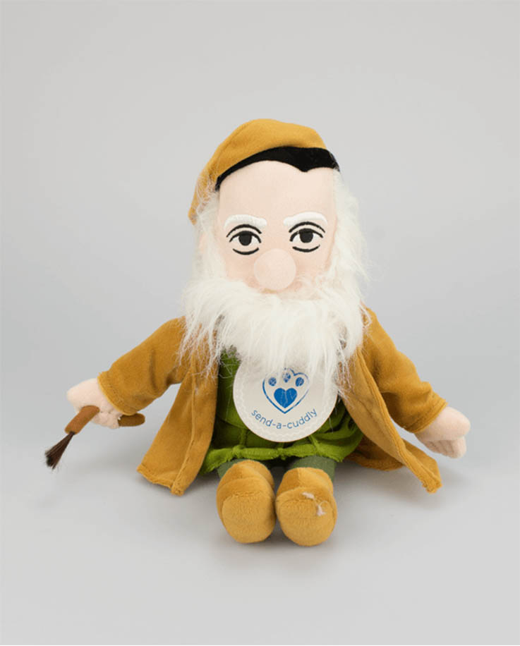 Leonardo Da Vinci soft toy doll gift