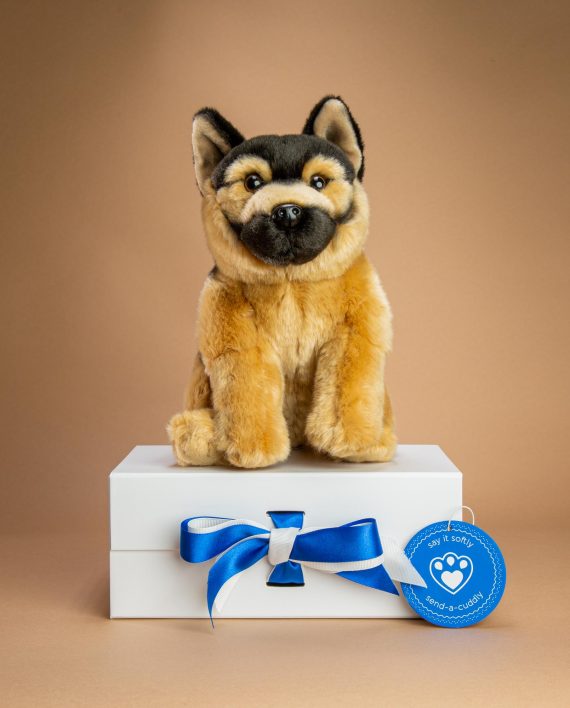 German Shepherd soft toy gift - Send a Cuddly