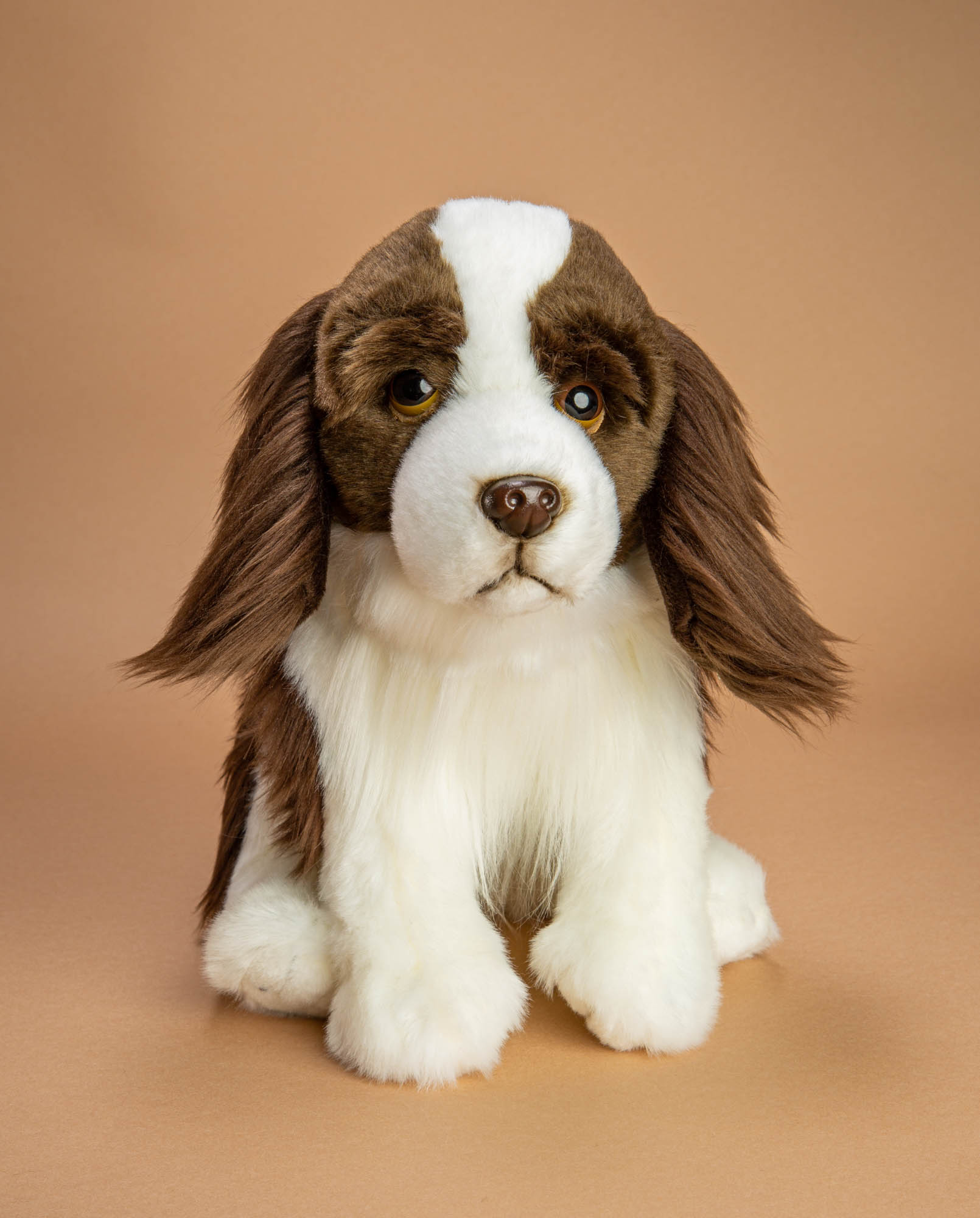 LIVING NATURE 16cm SPRINGER SPANIEL PUPPY DOG SOFT TOY  WITH TAG NEW  AN436 