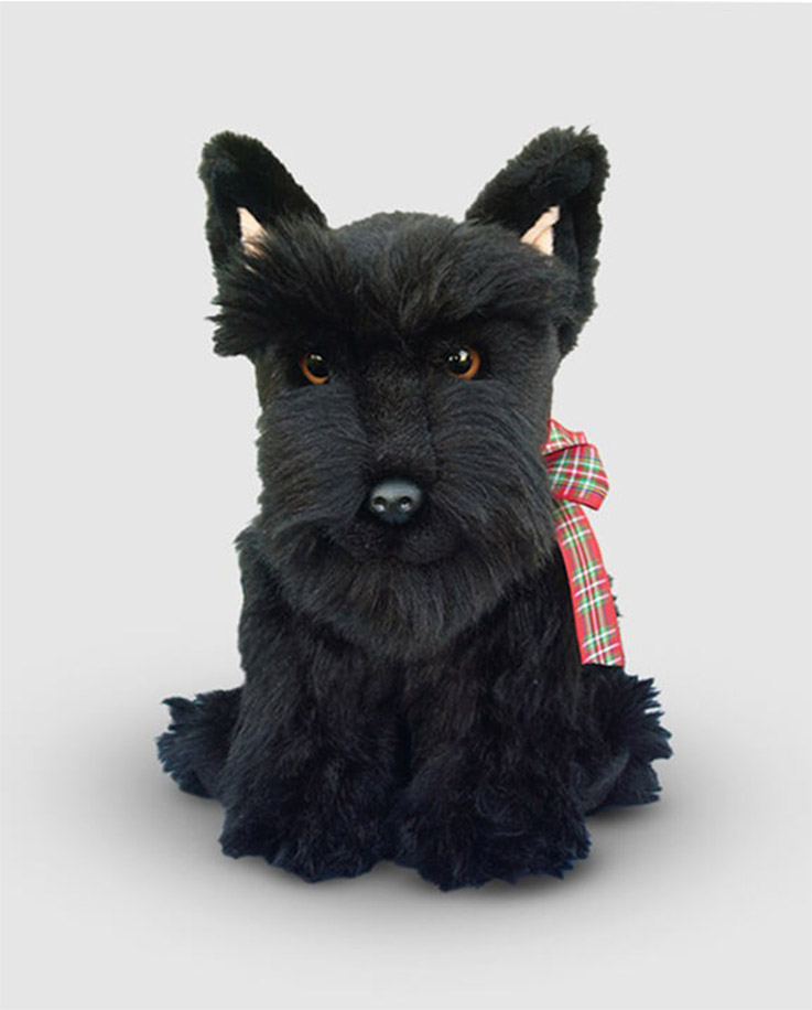 Smart Scottish Terrier Soft Toy Dog Soft Toy Gifts Send a Cuddly