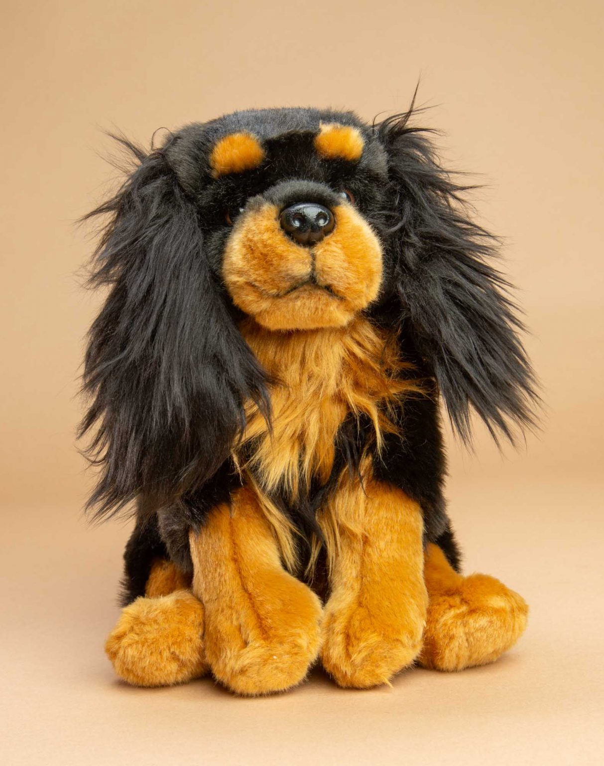 Black and Tan King Charles Spaniel soft toy gift - Send a Cuddly