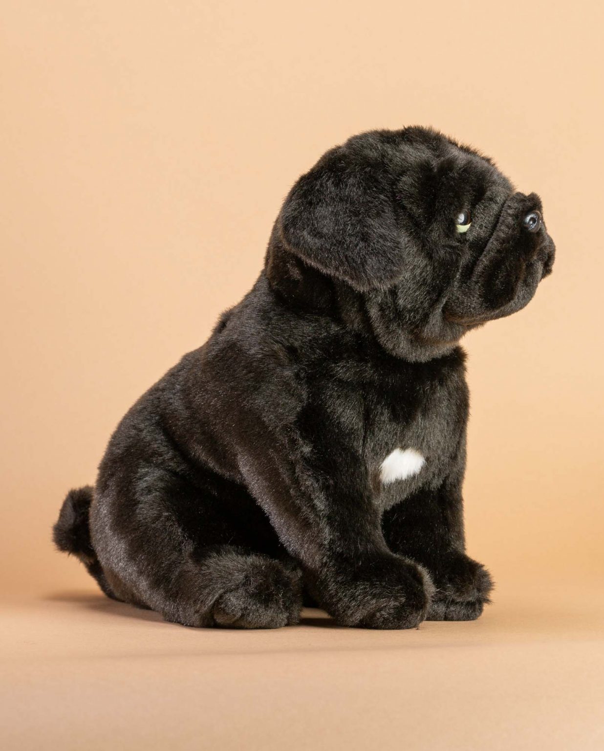 black pug soft toy gift idea