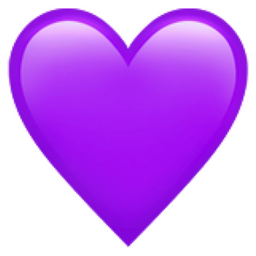 know your purple heart emoji