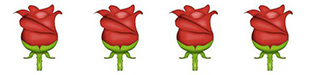 emoji roses