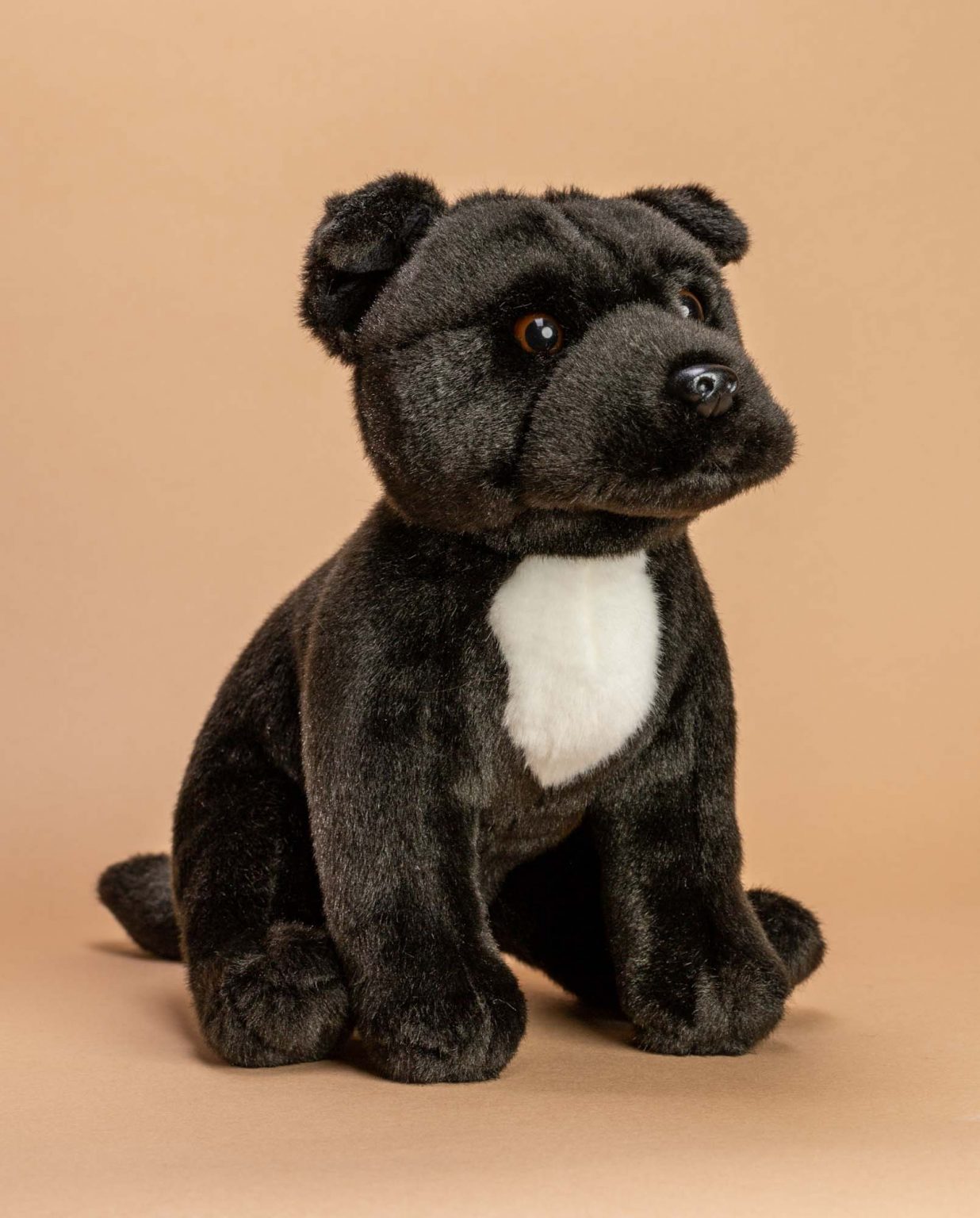 Black Staffordshire Bull Terrier Dog Soft Toy - Send a Cuddly