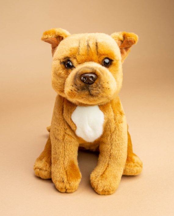 Staffordshire Bull Terrier Red Soft Toy Gift - Send a Cuddly