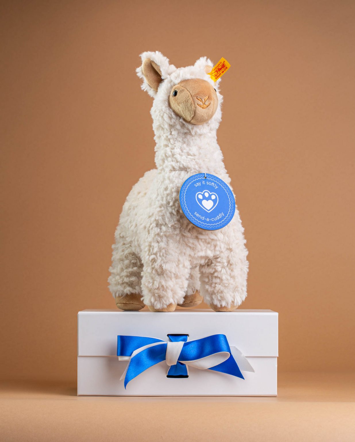 Steiff Leandro Llama - Cream - Send A Cuddly