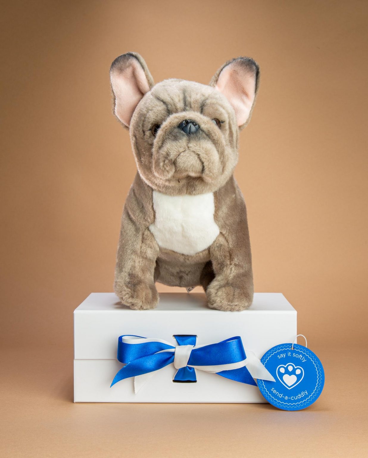 French Bulldog Blue Dog Soft Toy Gift - Send a Cuddly