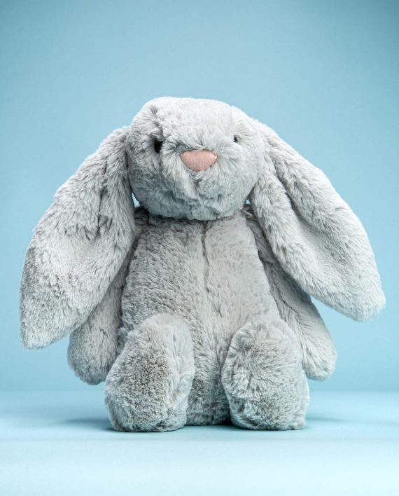 Jellycat Bunny Gift Delivery Bashful Silver Bunny from Send a Cuddly