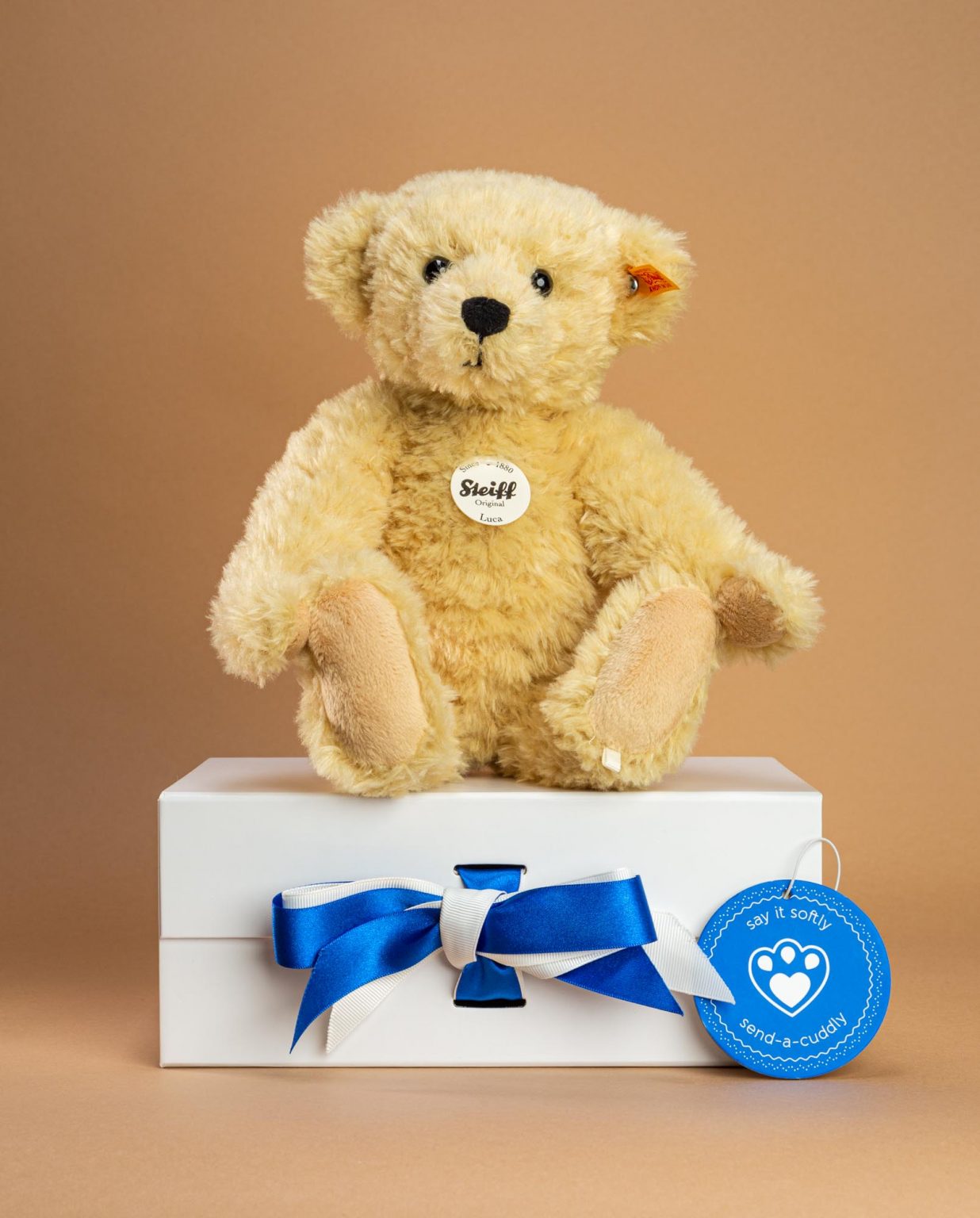 Steiff Luca Teddy Bear Soft Toy - Send a Cuddly