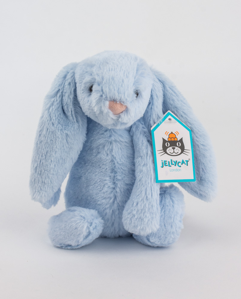 jellycat blue bunny rattle