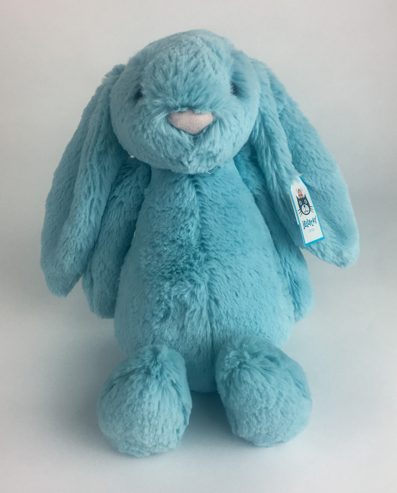 Jellycat Bunny Gift Delivery Bashful Aqua Bunny from Send a Cuddly