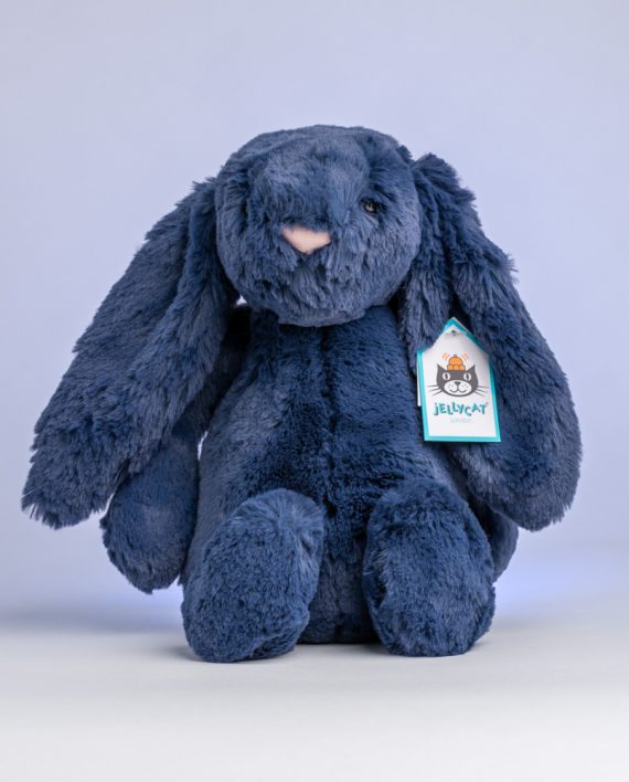 Jellycat Bunny Gift Delivery Bashful Navy Bunny from Send a Cuddly