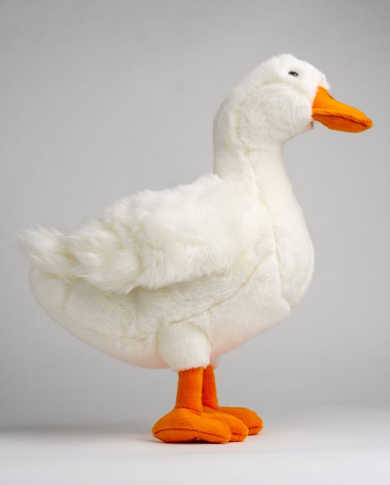 Big White Duck Soft Toy Duck Present Gift box & message.Send a Cuddly