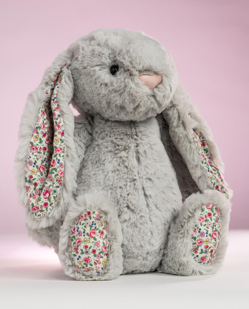 jellycat silver blossom bunny