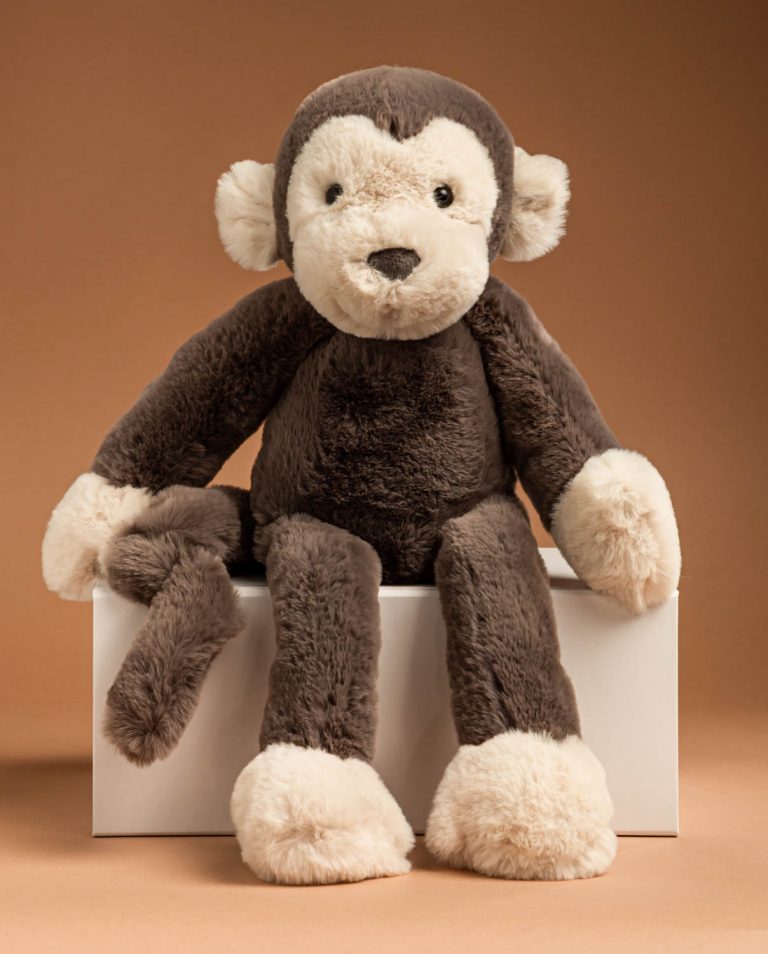Send a Jellycat Brodie Monkey Soft Toy Say it Softly Send a Cuddly