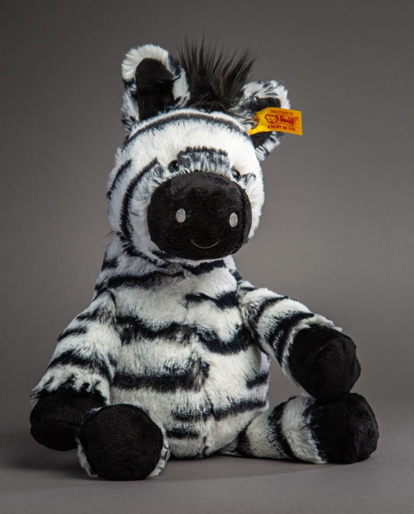 Cuddly Zebra Soft Toy Suitable from Birth Say it softly Send a Cuddly