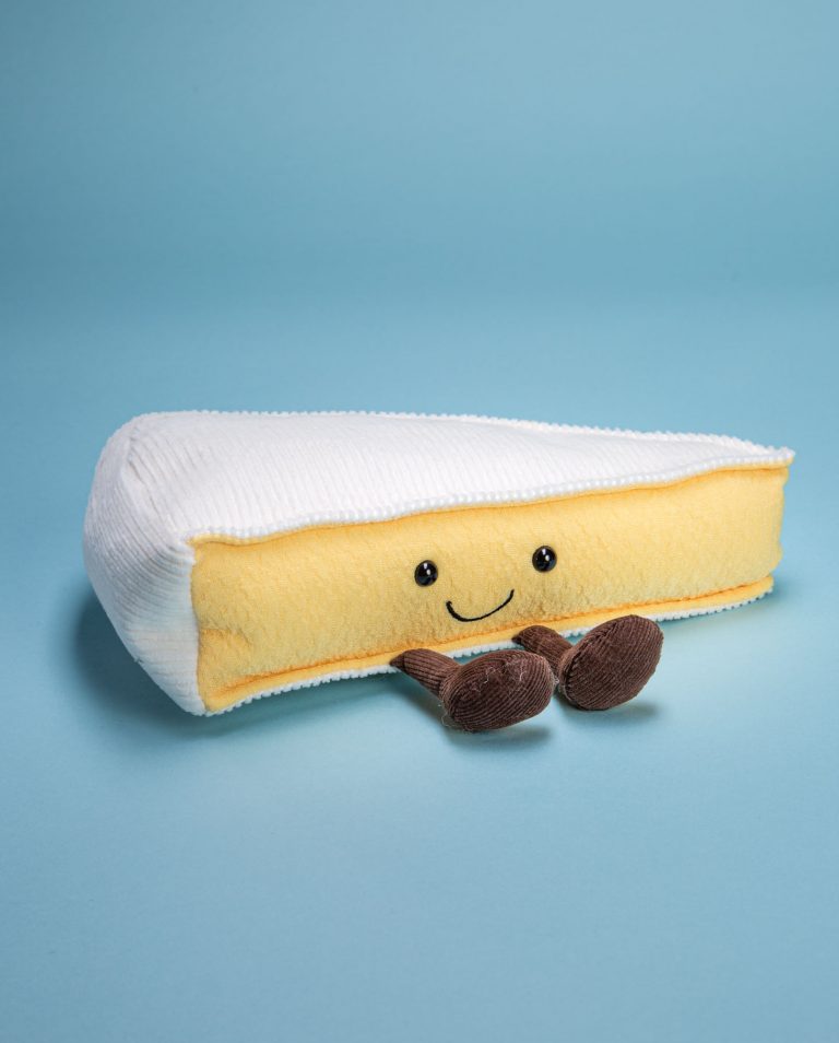 Quirky cheese gift Jellycat Amuseable Brie soft toy Send a Cuddly today!