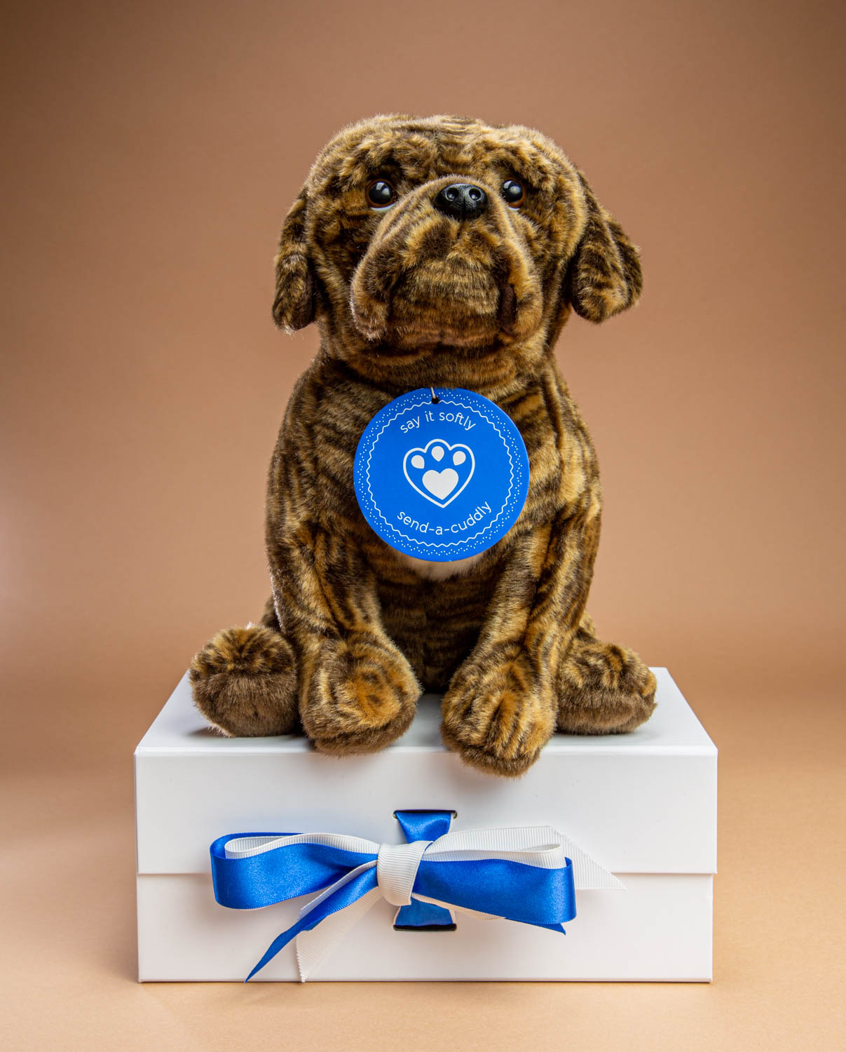 Brindle Boxer Dog Soft Toy - Send a Cuddly