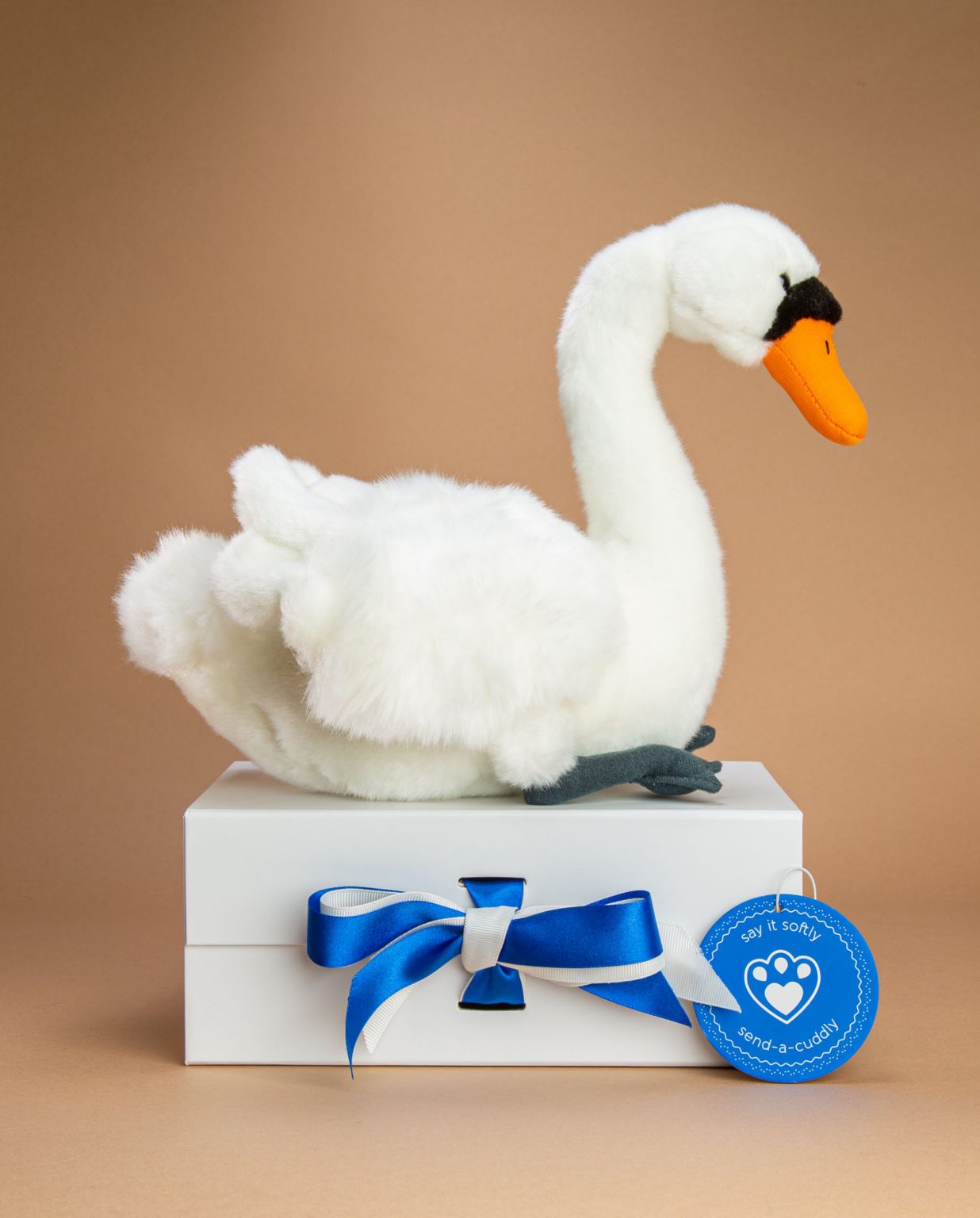 Swan soft toy gift - Send a Cuddly