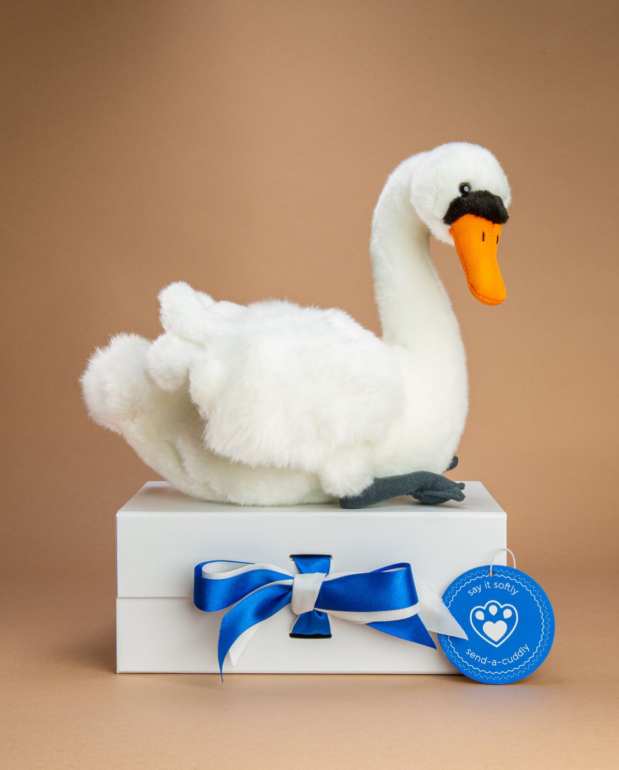 Swan soft toy gift - Send a Cuddly