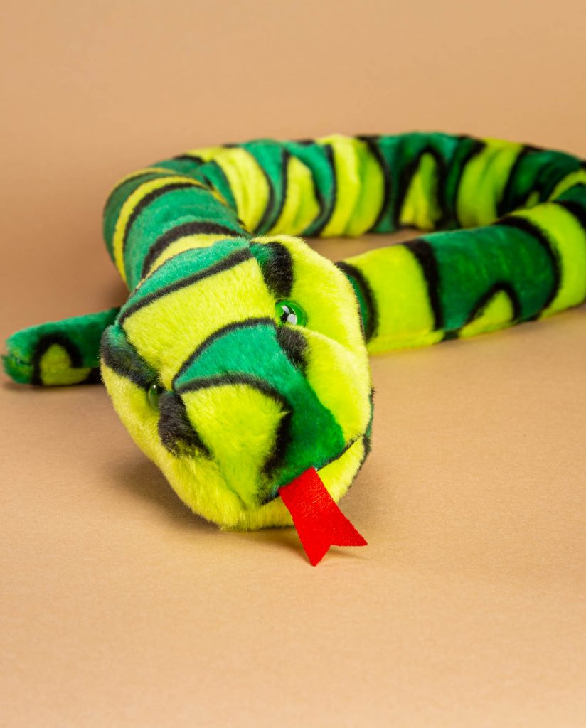 Green and Black Snake Soft Toy | 100cm long Soft Toy Snake Gift Idea
