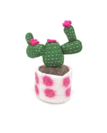 Felt Cactus Pink Flower soft toy- send a cuddly