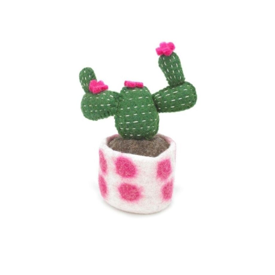 Felt Cactus Pink Flower soft toy- send a cuddly