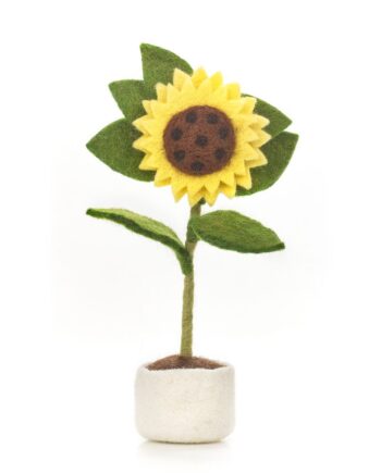 Felt Sunflower cuddly soft toy gift - send a cuddly