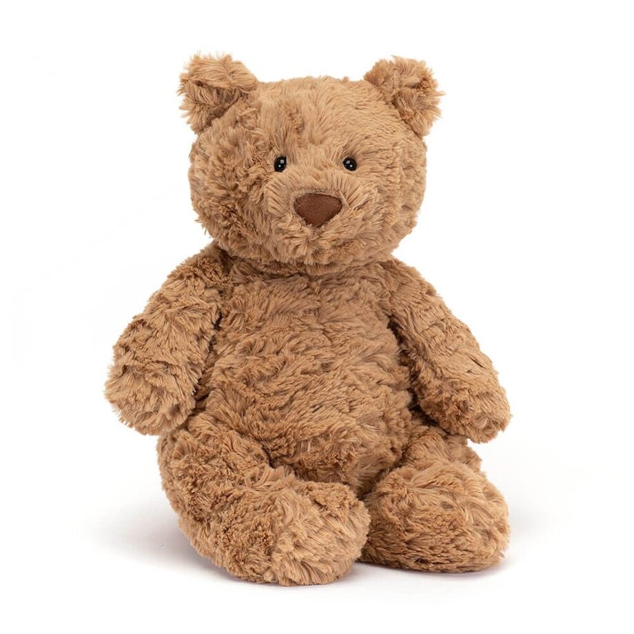 Golden teddy bear cuddly soft toy Send a Cuddly