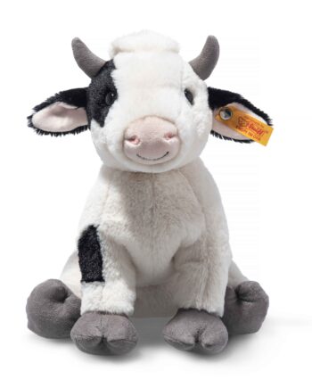 Steiff black & white cuddly cow soft toy -Send a Cuddly
