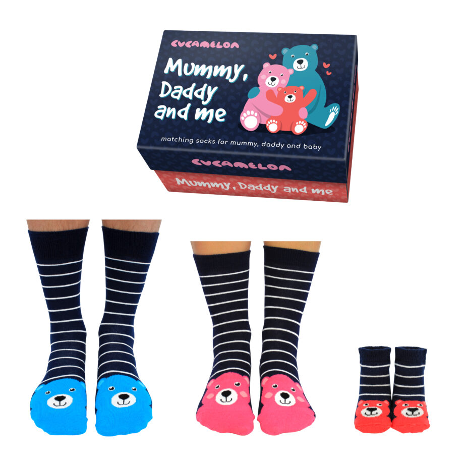 Mummy Daddy and Me Baby Socks - Send a Cuddly