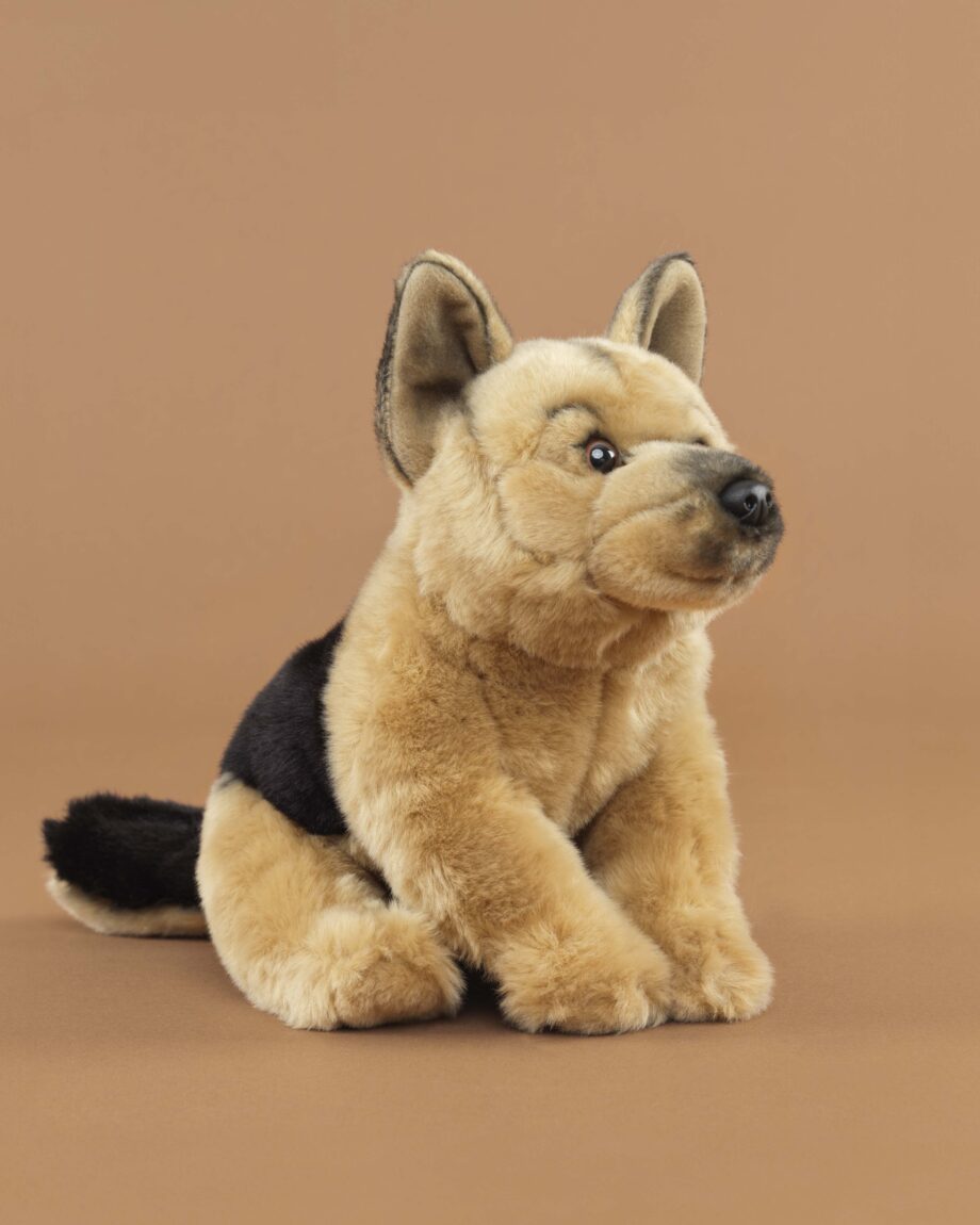 German Shepherd tan soft toy dog - send a cuddly