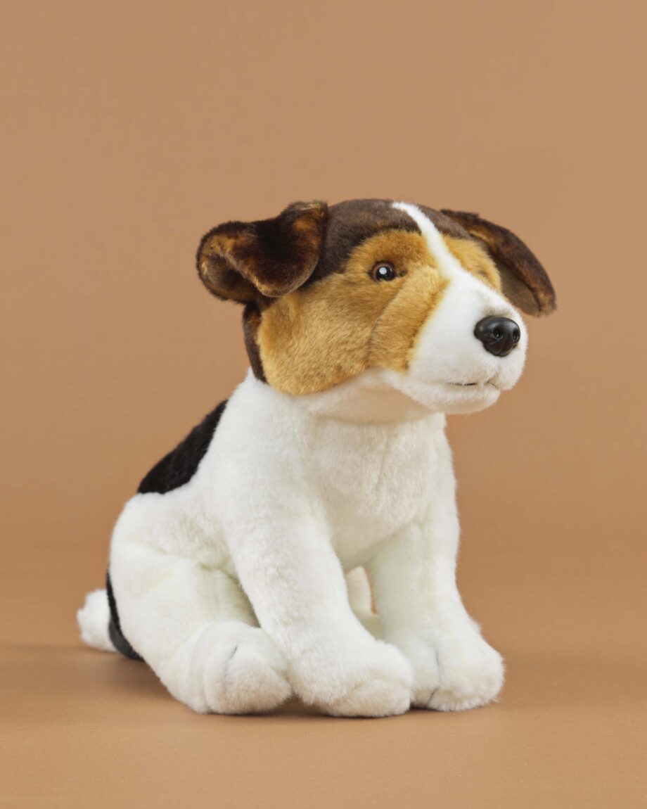 Jack Russell Tri colour soft toy dog - send a cuddly