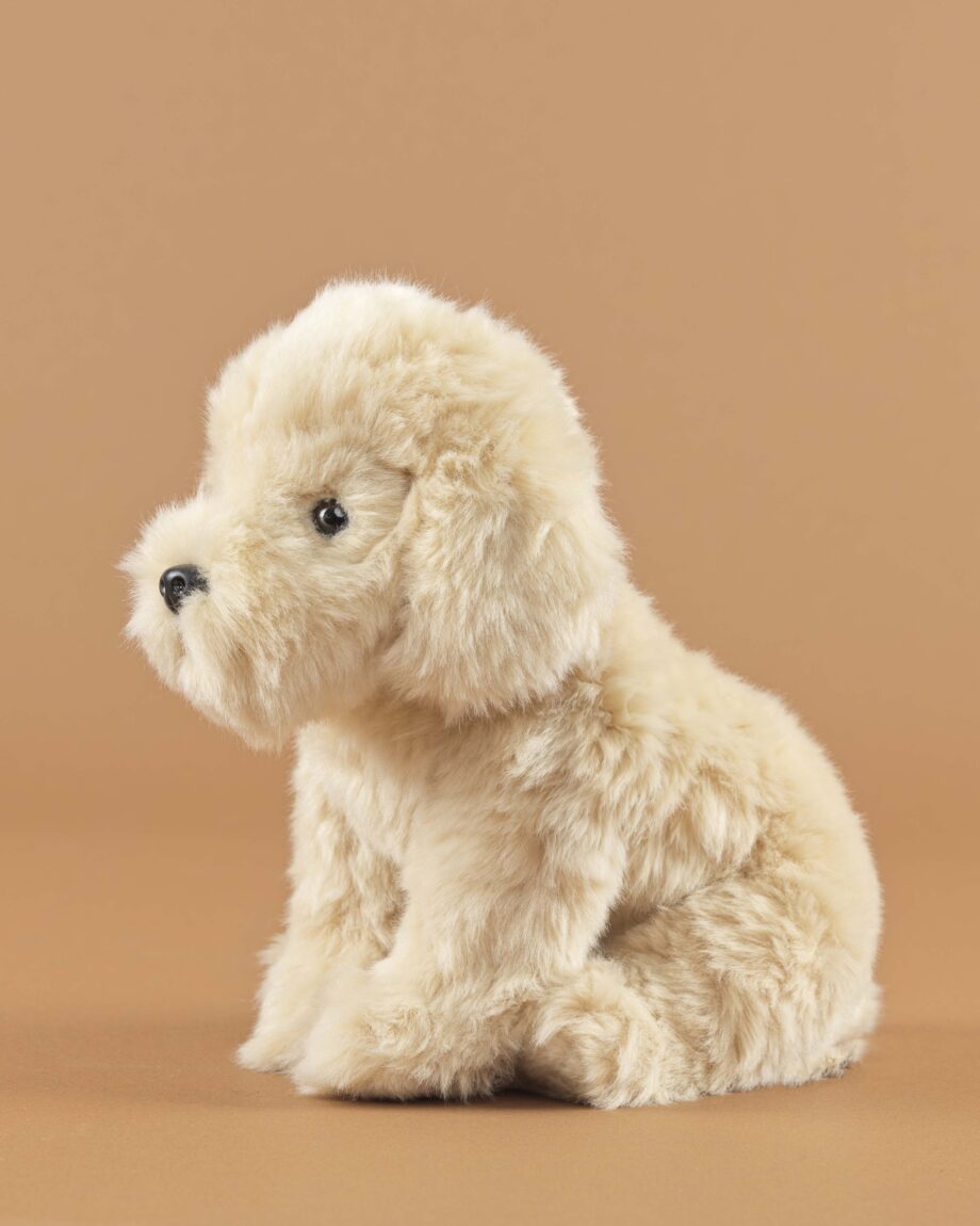 Labradoodle cream soft toy dog - send a cuddly