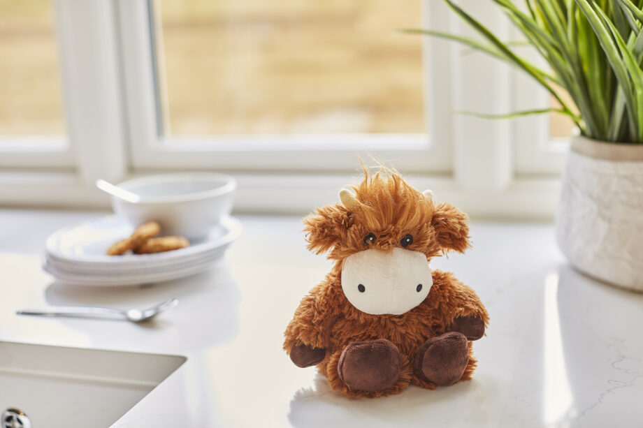 Highland Cow cuddly heatable toy