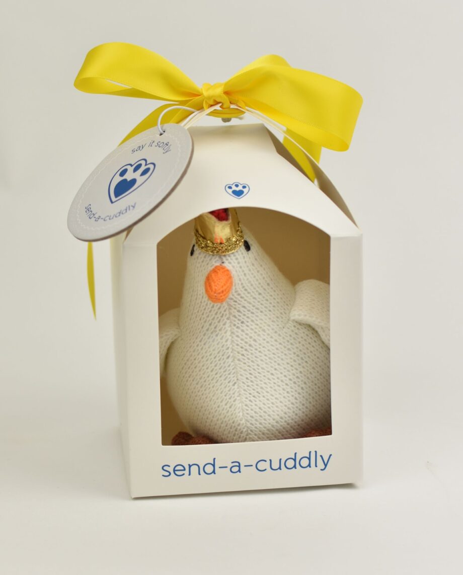 Knitted Chicken Rattle