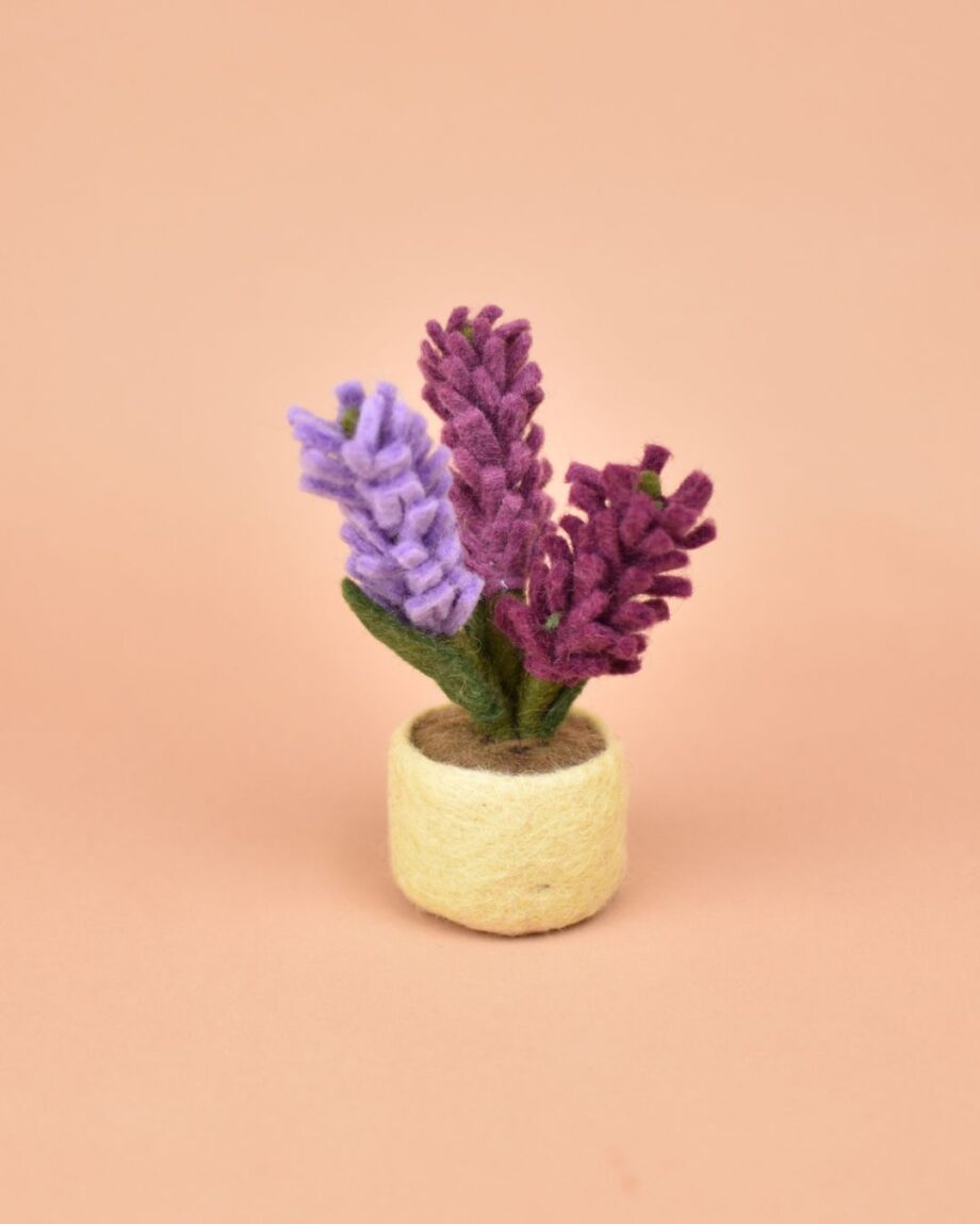 Cuddly Felt Potted Lavender flower