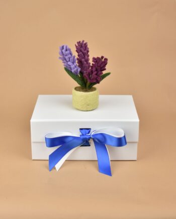 Cuddly Felt Potted Lavender flower
