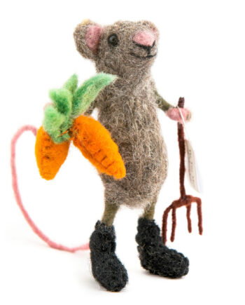 Felt Gardener Mouse