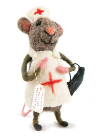 Felt Nurse Mouse