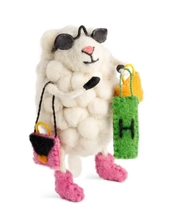 Felt 'Shop Til you Drop' Sheep