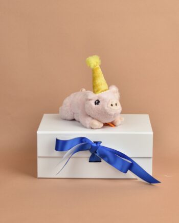 Party Pig with Yellow Hat Send a Cuddly