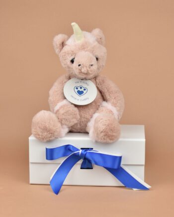 Star Unicorn cuddly on box